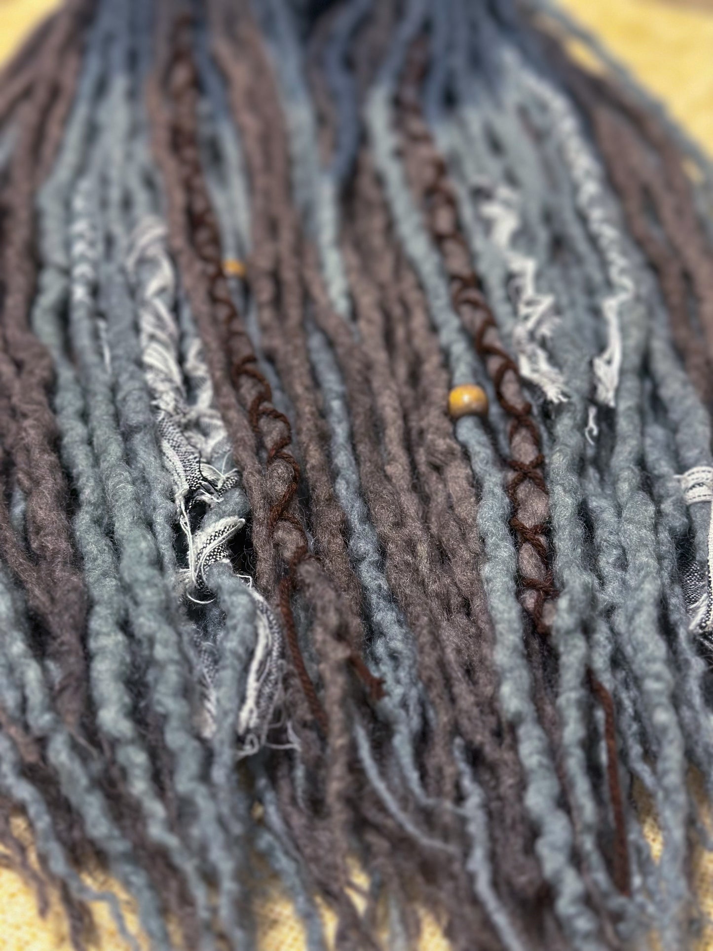 Cowgirl Blues Wool Dreads