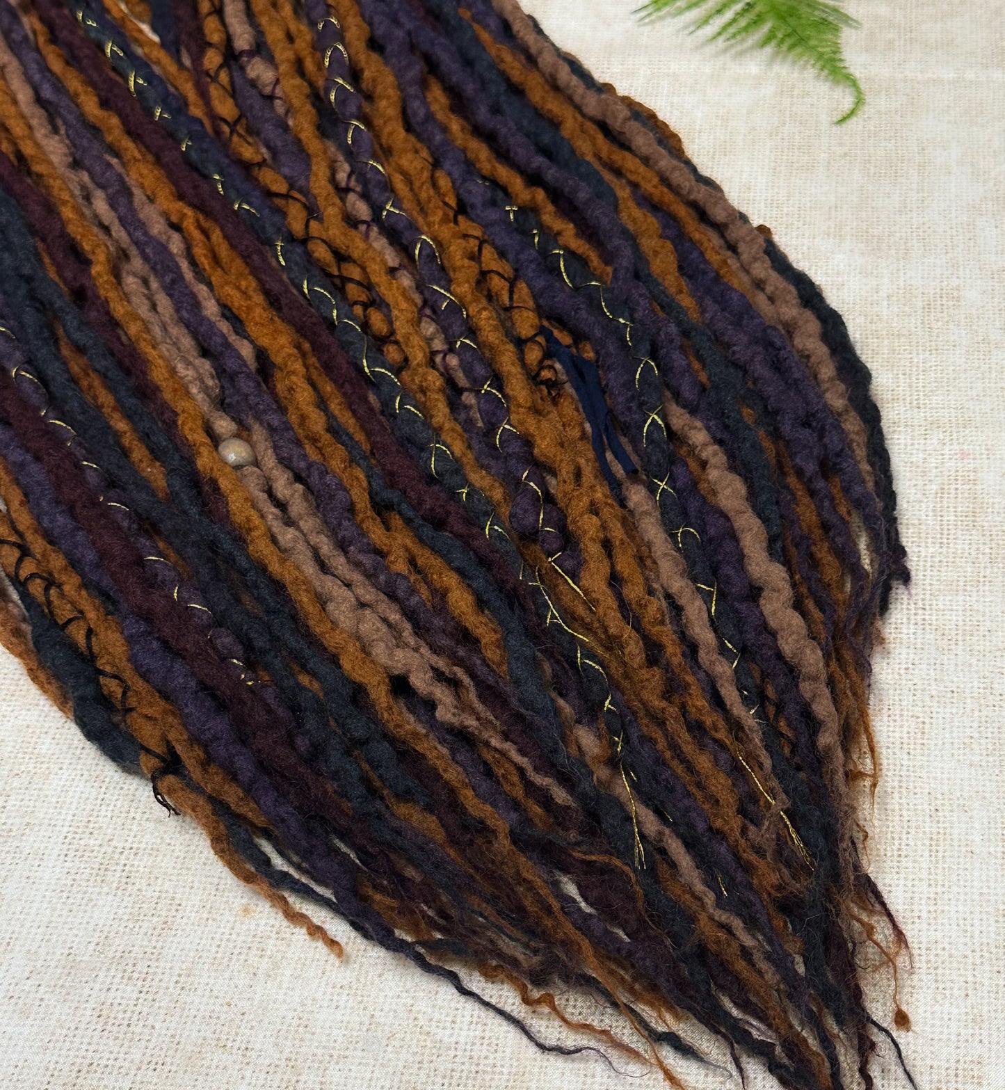 Bejeweled Wool Dreads