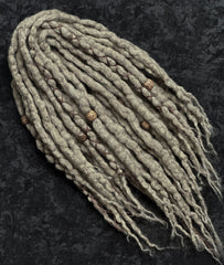 Wool Dreads Mushroom Blonde
